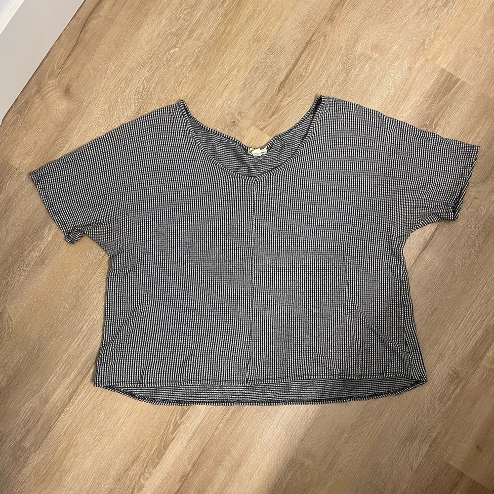 Emberly Cropped Gingham Women’s Shirt